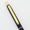 Montblanc Slimline Ballpoint Pen - Black Matte with Gold Trim  (Excellent, Works Well)
