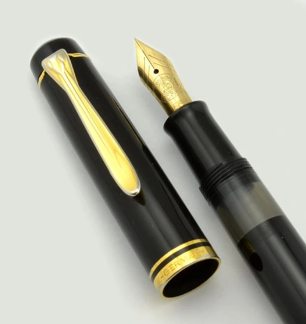 Pelikan M400 Fountain Pen Old Style, Black, 14k Extra Fine (Very Nice