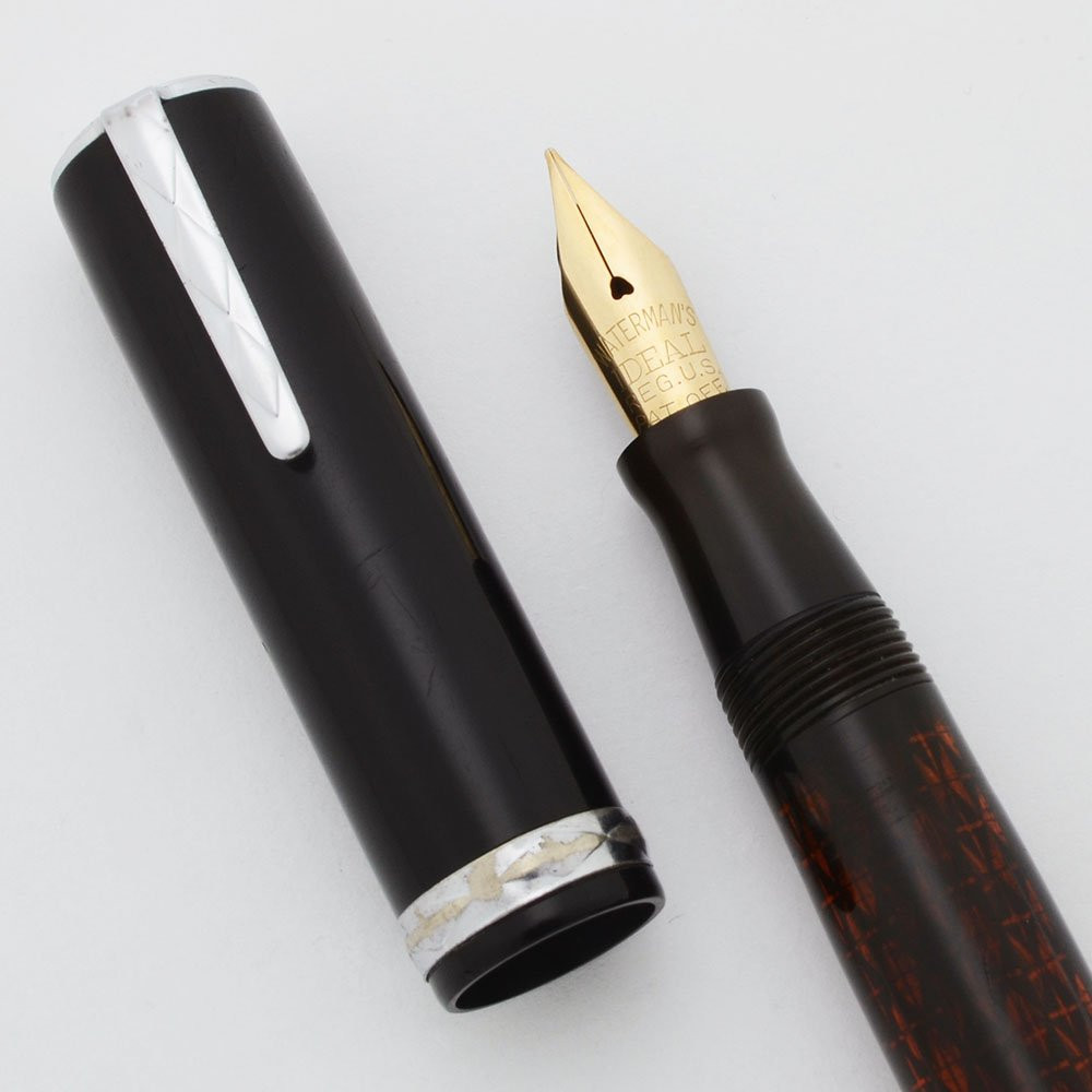 waterman inkview 万年筆 Waterman Lady Patricia Fountain Pen - Ink Vue, Black Chrome Trim