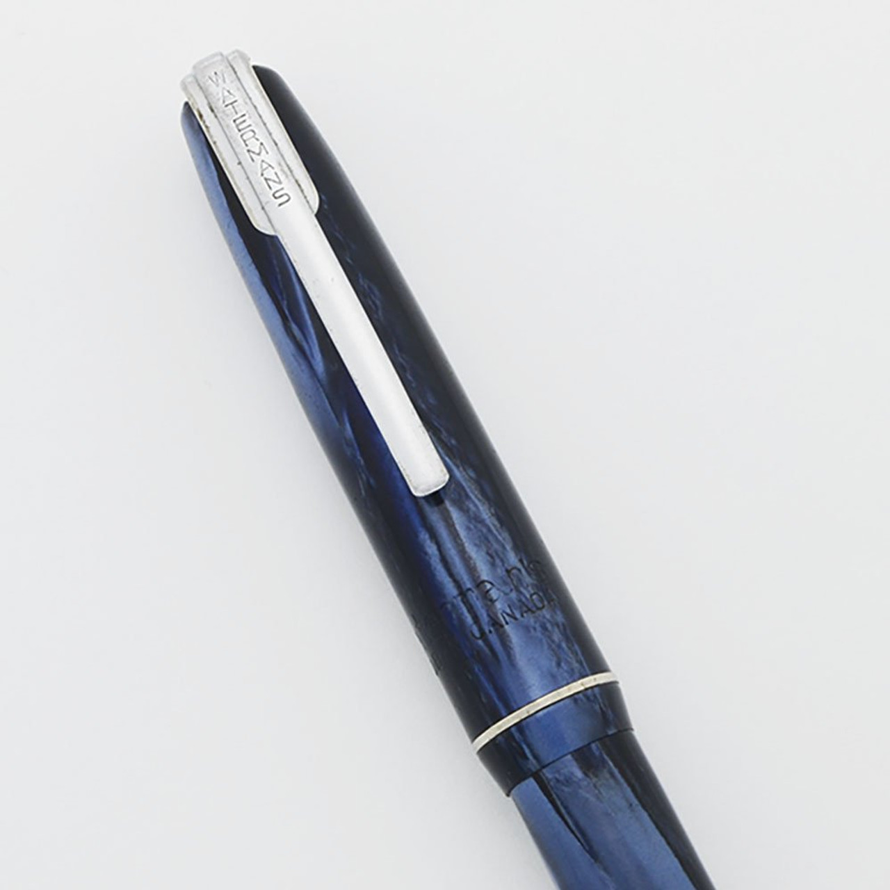 Waterman Dauntless Mechanical Pencil (Canada) - Blue Marble, CT, 1.1mm Leads (Excellent +, Restored)