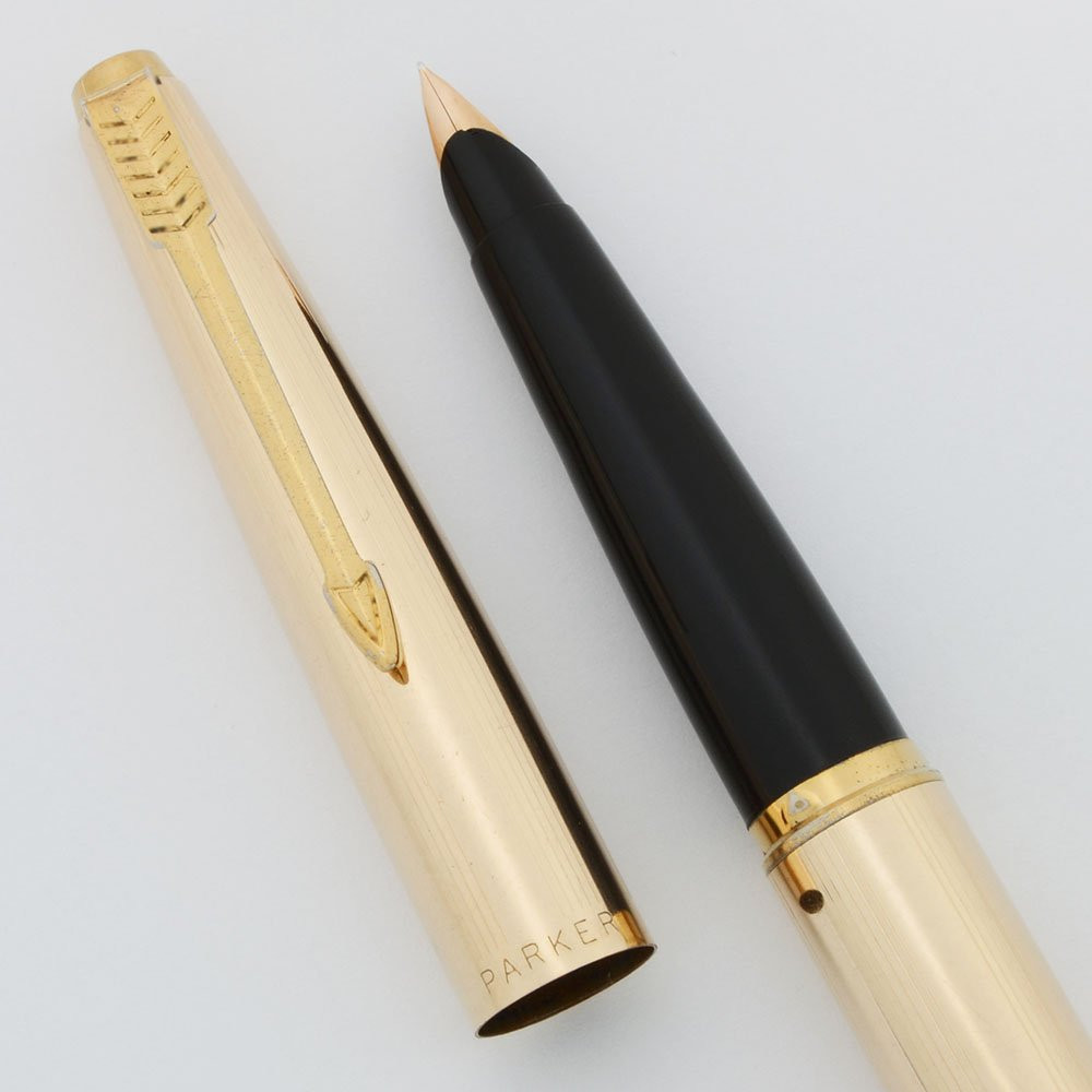 Parker 45 Insignia Fountain Pen - GF Grouped Lines, Extra Fine 14k