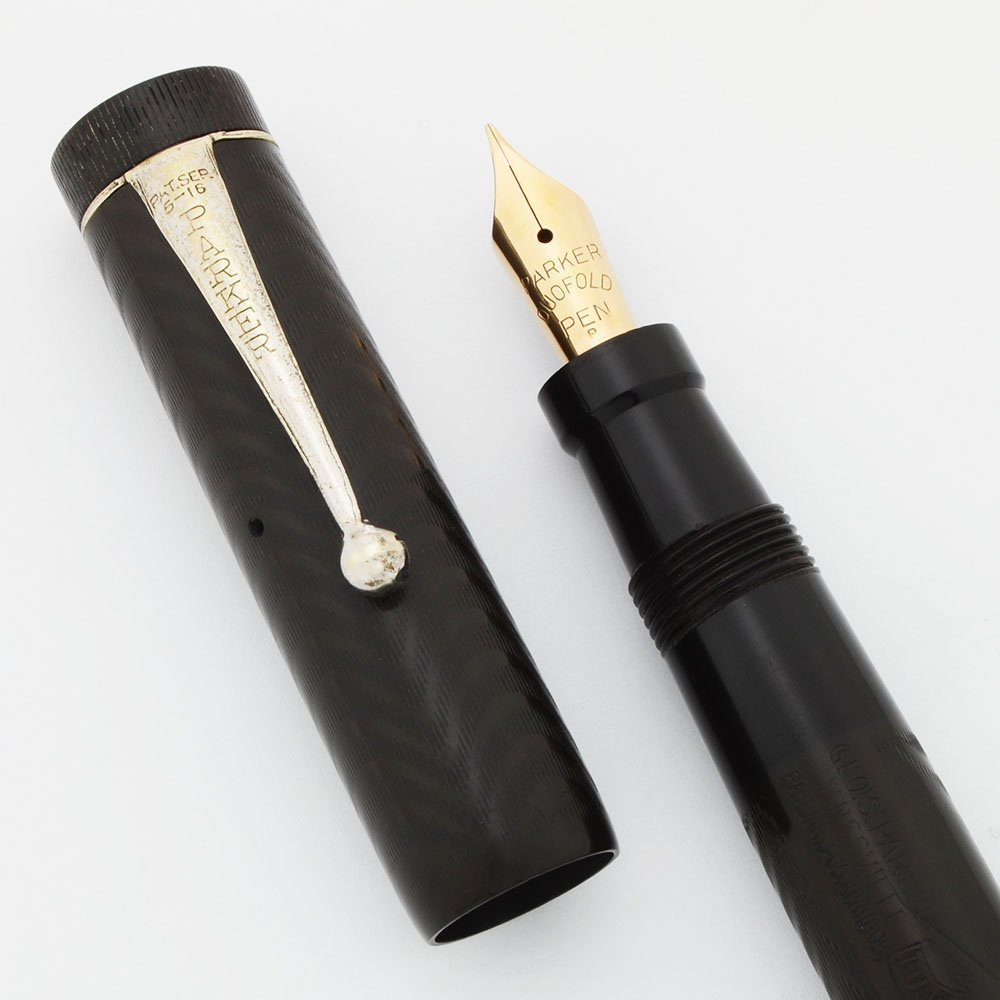parker lucky curve 万年筆 Parker Jack Knife Lucky Curve 25 1/2 Fountain Pen - BCHR, Firm