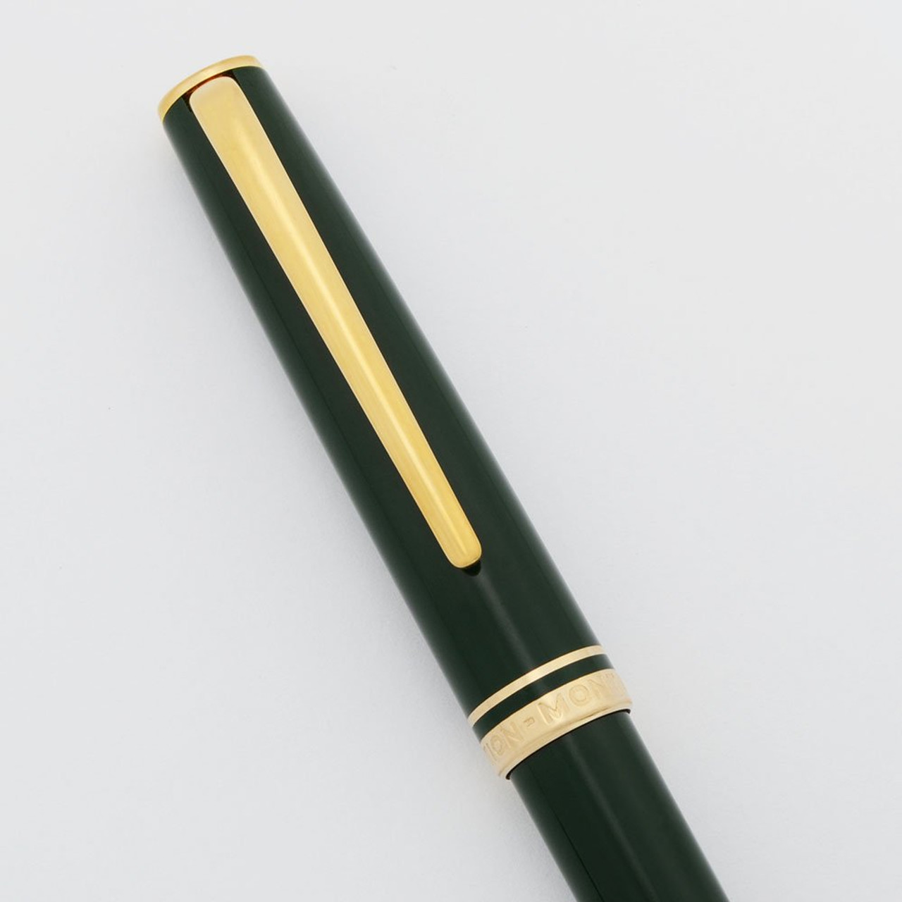 Montblanc Generations Ballpoint Pen (1970s) - Green w Gold Trim 