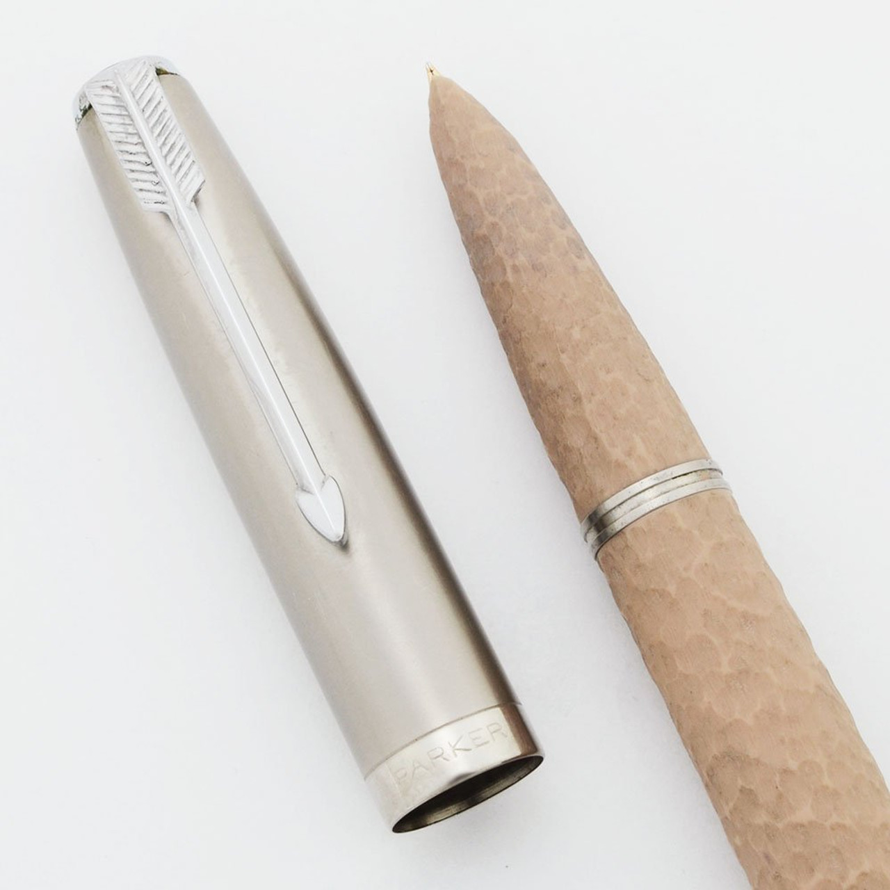 Parker 51 Ariel Kullock "Bark" Aerometric - Cocoa w Lustraloy Cap, Fine New Old Stock Nib (Mint, Works Well) Parker 51 Ariel Kullock "Bark" Aerometric - Cocoa w Lustraloy Cap, Fine New Old Stock Nib (Mint, Works Well)