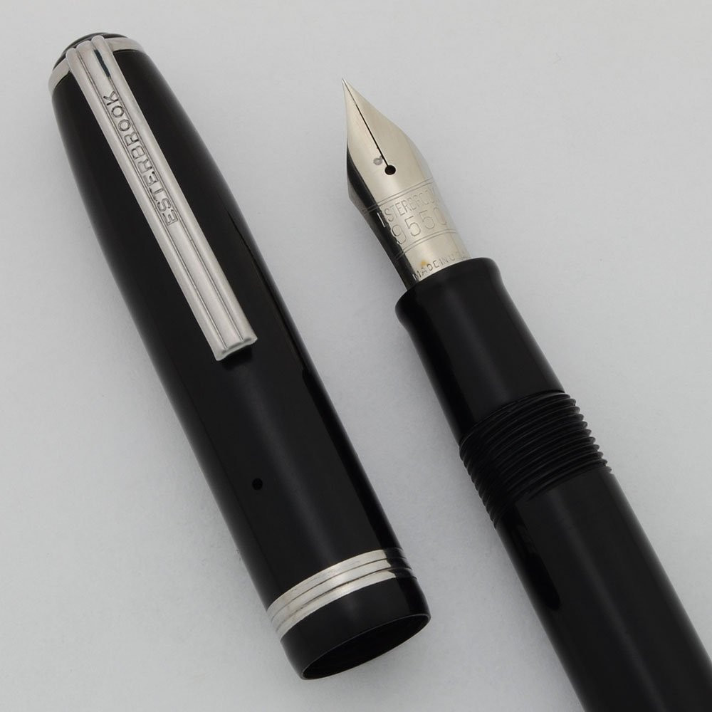 Esterbrook LJ Fountain Pen - Black,  9550 Extra Fine Posting Nib, Bell Imprint (Excellent, Restored)