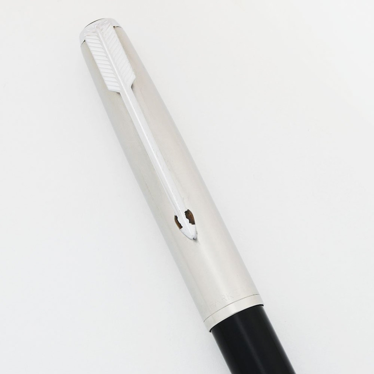 Parker 51 Mechanical Pencil (1950) - Repeater, Black, Steel Cap, 0.9mm Leads  (Very Nice, Works Well)