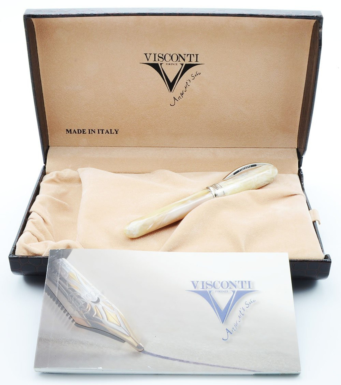 Visconti Van Gogh Maxi Fountain Pen - Vanilla, Broad 14k Nib (New in Box, Works Well)