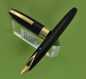 Sheaffer PFM III Set - Black with Gold Trim, Fine 14k Nib (Mint in Box, Stickered)