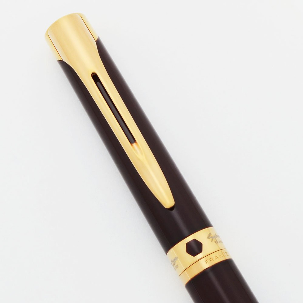 Waterman L'etalon "Sydney 2000" Ballpoint Pen - Burgundy Lacquer, Gold Trim (Near Mint, Works Well)