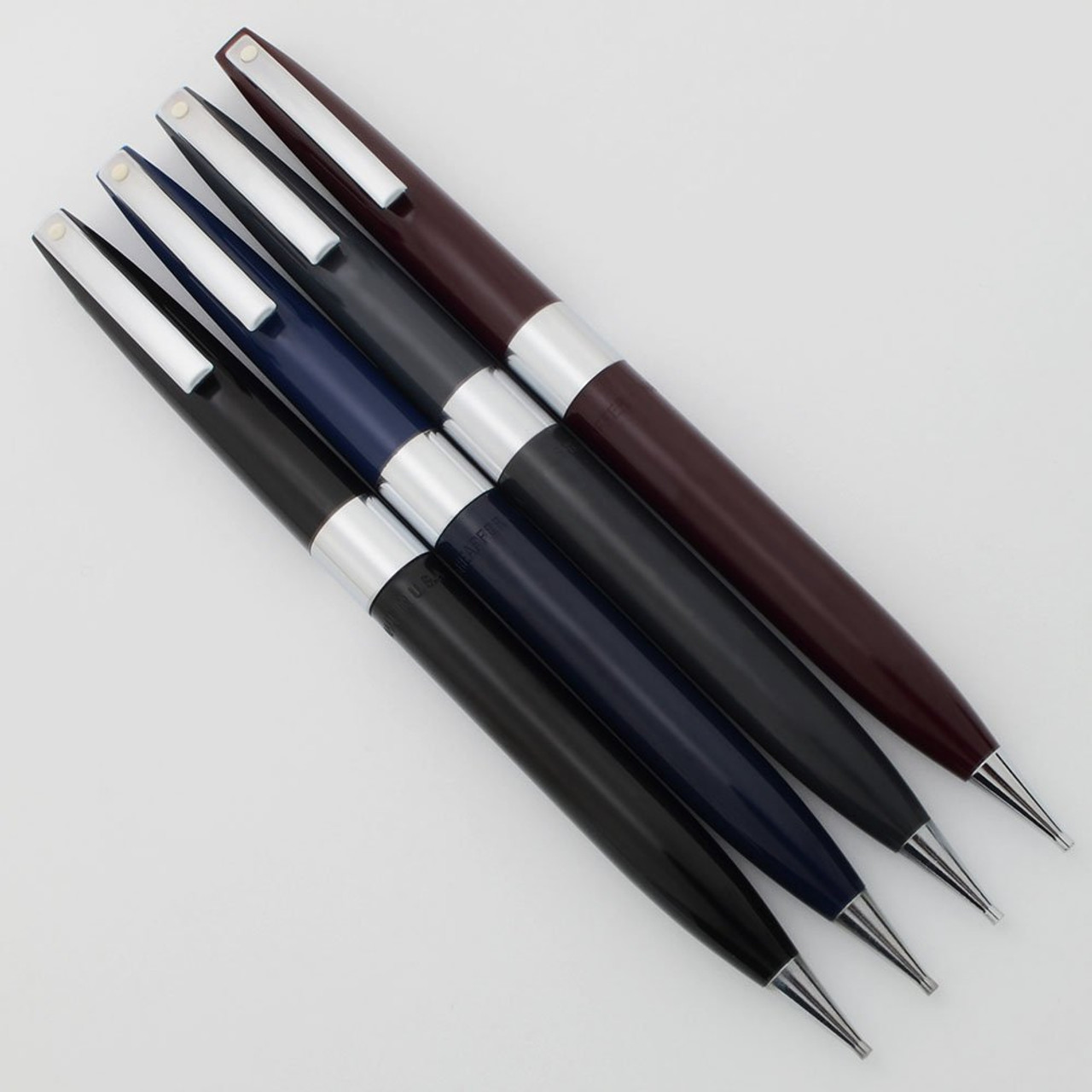 Sheaffer  Quasi-Imperial 330 Mechanical Pencil - Colored Cap & Barrel, Chrome Trim, .9mm Leads (New Old Stock)