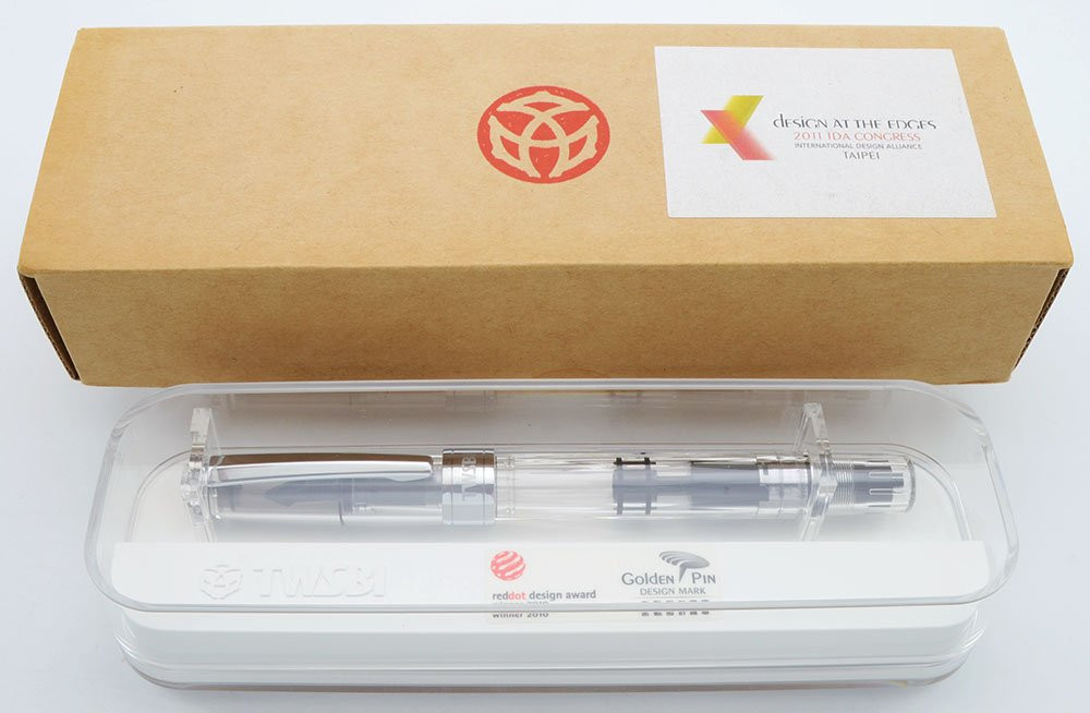 TWSBI Diamond 530 - Piston Filler, Clear Demonstrator, Medium Steel Nib (Near Mint in Box)