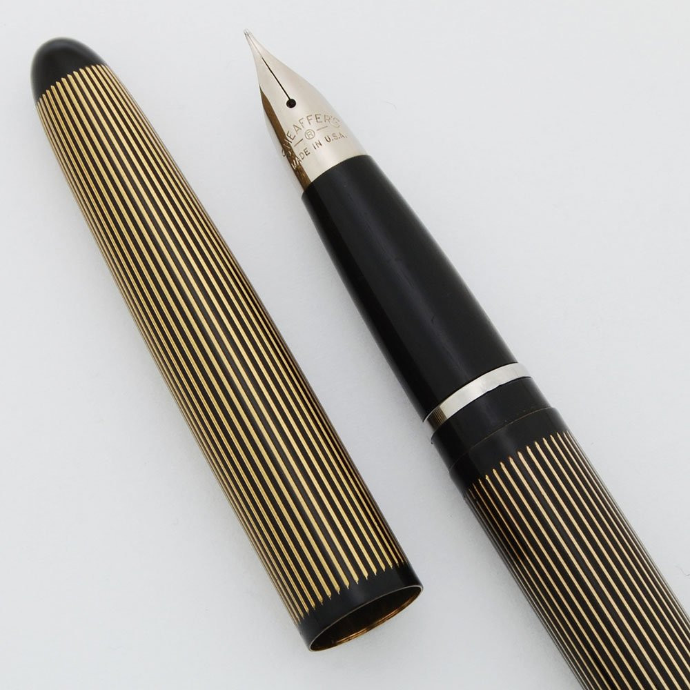 シェーファー　万年筆　Lady Sheaffer Skripsert III Lady Sheaffer III Skripsert 1960s - Corduroy (Black and Gold