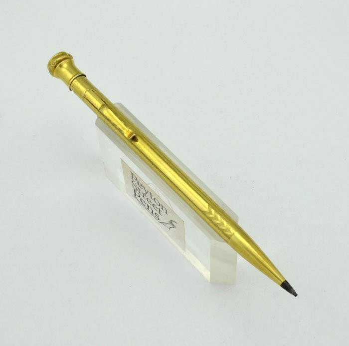 Wahl Eversharp Mechanical Pencil - Full Size, Gold Filled, Chevron
