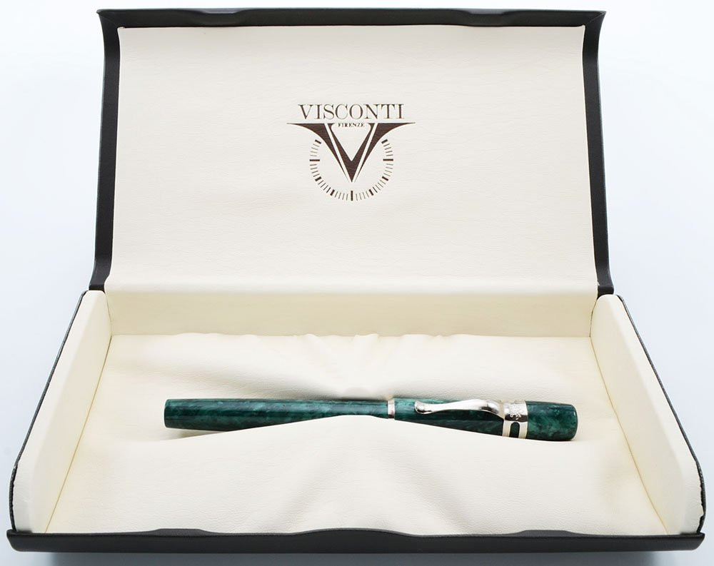 Visconti Ragtime I Fountain Pen - Green Marble, Fine Stainless