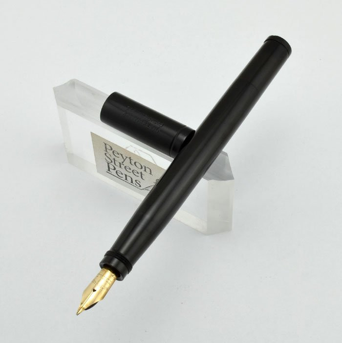Waterman 42 Safety Pen - Smooth Hard Rubber, Fine Full Flex Nib