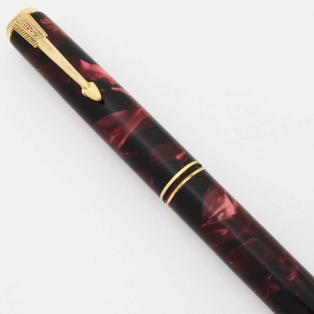 PARKER VACUMATIC (洋書) Parker Vacumatic Junior Mechanical Pencil (1936) - Burgundy Marble