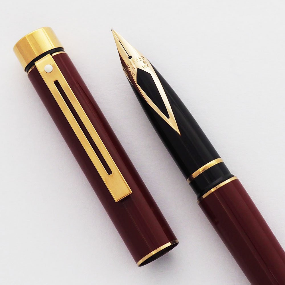 Sheaffer TARGA 1021 Fountain Pen - Laque Imperial Red, Fine 14k
