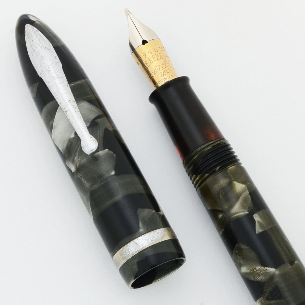 SHEAFFER'S 万年筆 バランス初期型Feather Touch 5 Sheaffer Balance Feather Touch 5 (1930s) - Small Size, Grey Marble