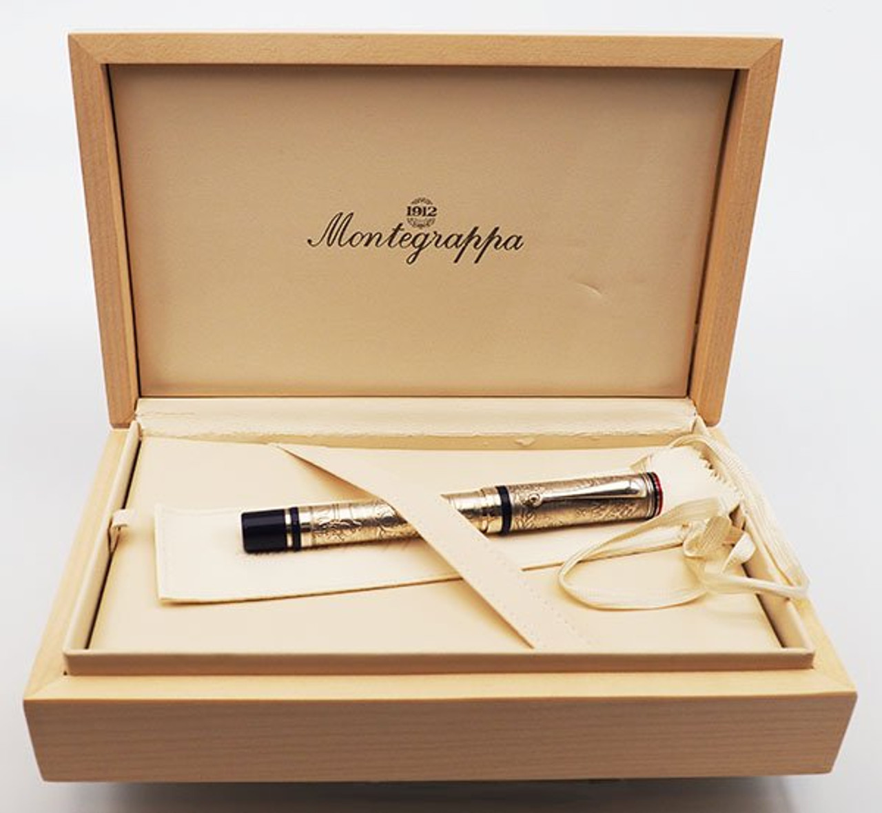 Montegrappa Cosmopolitan 1849 E-W Rollerball LE (142/156) - Sterling Silver  and Lacquer (Excellent in Box) - Peyton Street Pens