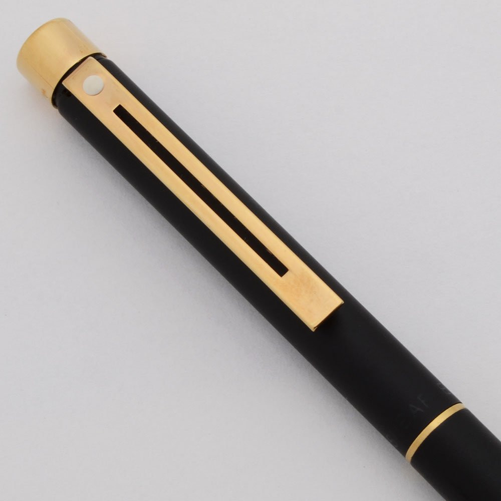 Sheaffer Targa 1003 Ballpoint Pen (Late Version 1989-98) - Matte Black, Gold Trim (New Old Stock)