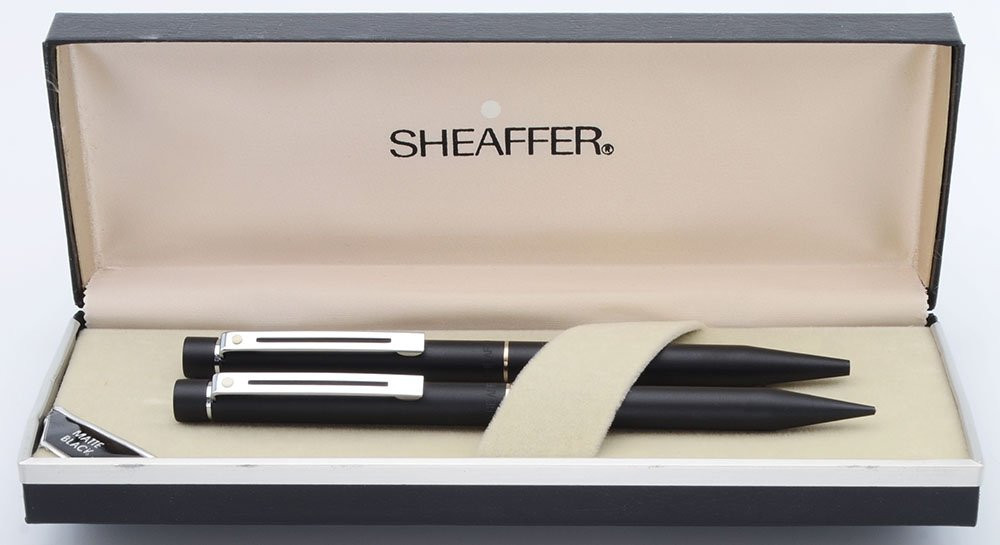Sheaffer TARGA 1002 Ballpoint Pen and Mechanical Pencil Set (Early