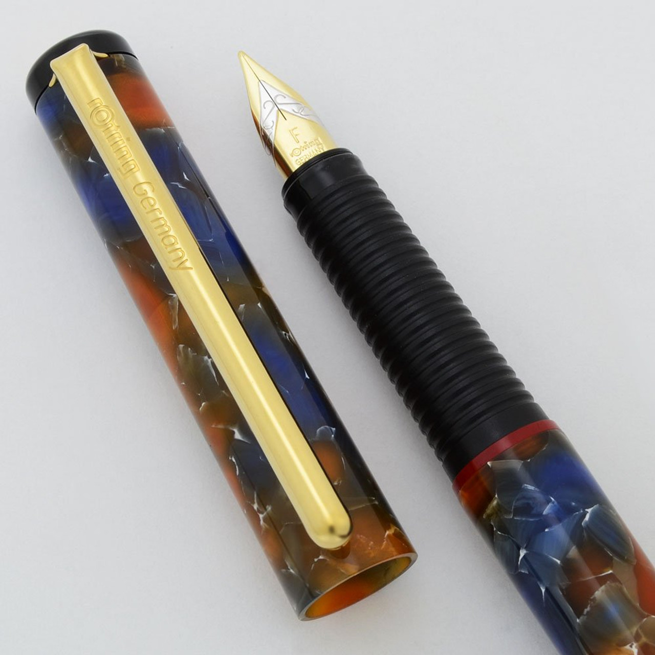 Rotring Millennium LE ArtPen (1997) Fountain Pen - Multi Colored Cracked Ice, Fine Sketch Nib (Near Mint, Works Well)