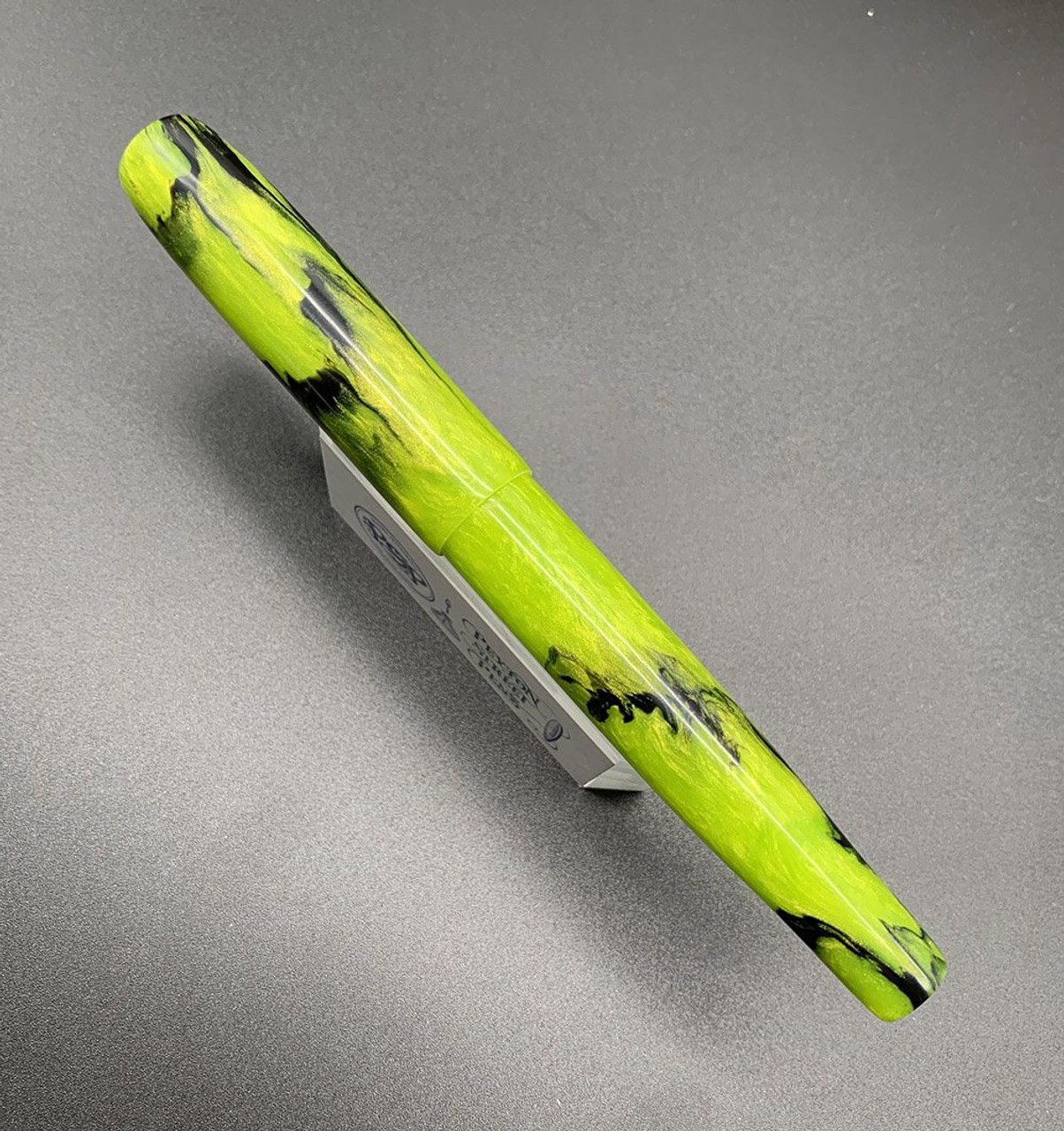 PSPW Prototype Fountain Pen - "Kiwi" Alumilite, Oversize, No Clip, #6 JoWo Nibs (New)