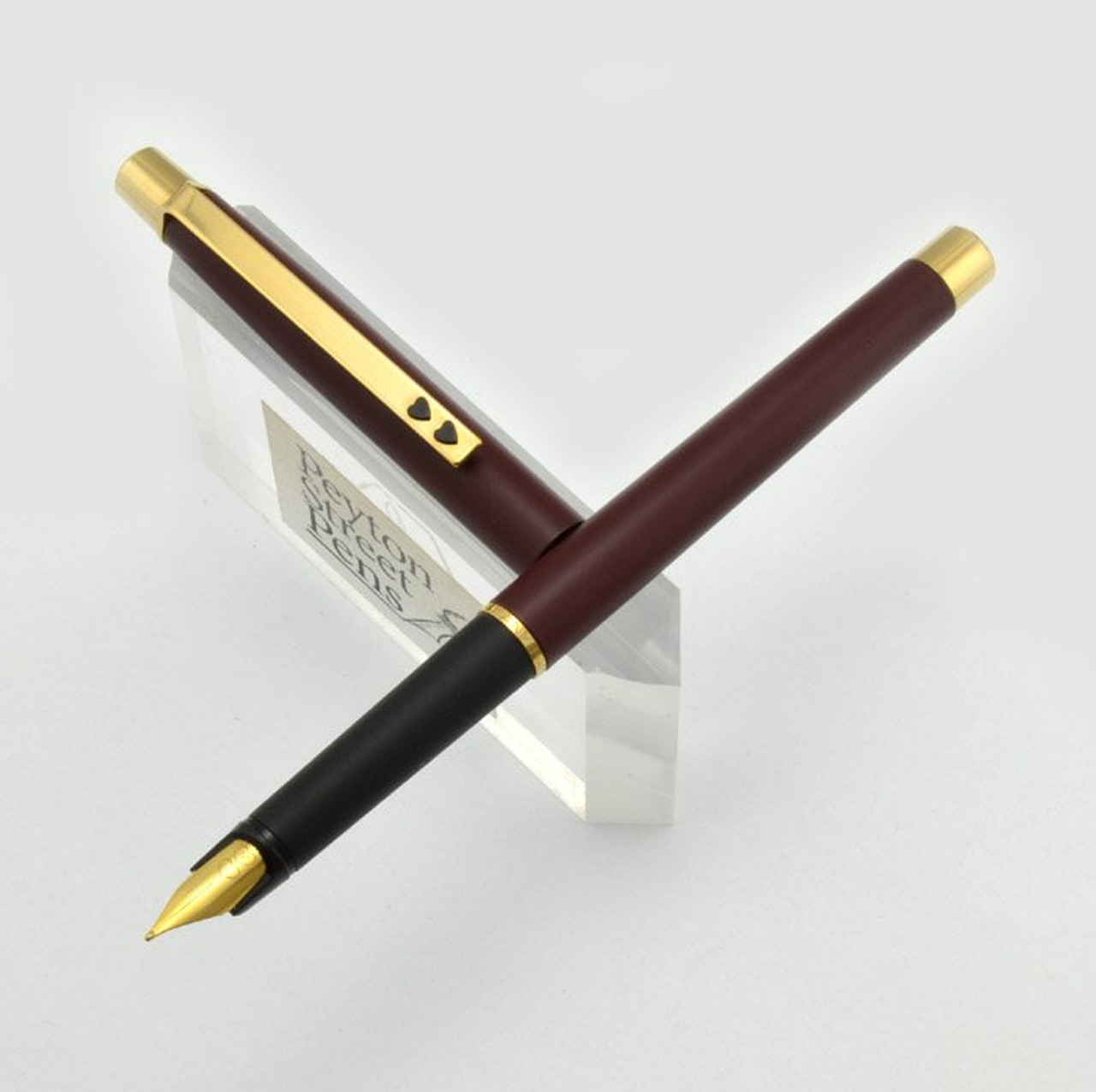 Papermate Fountain Pen 1980s - Burgundy, German Made, Medium (Excellent)