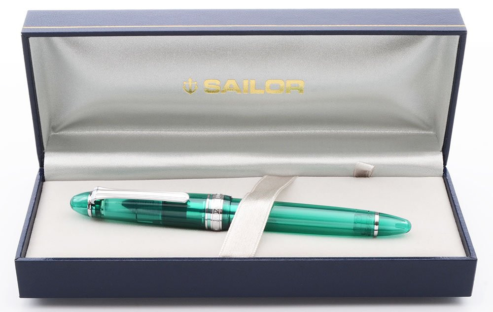 Sailor 1911S Fountain Pen - Standard Size, Teal Green Demonstrator