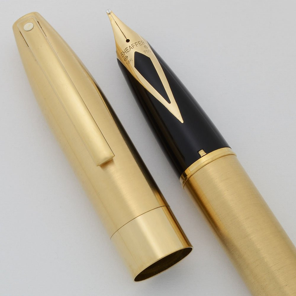 Sheaffer Legacy Heritage Fountain Pen - Brushed Gold Plate, GP
