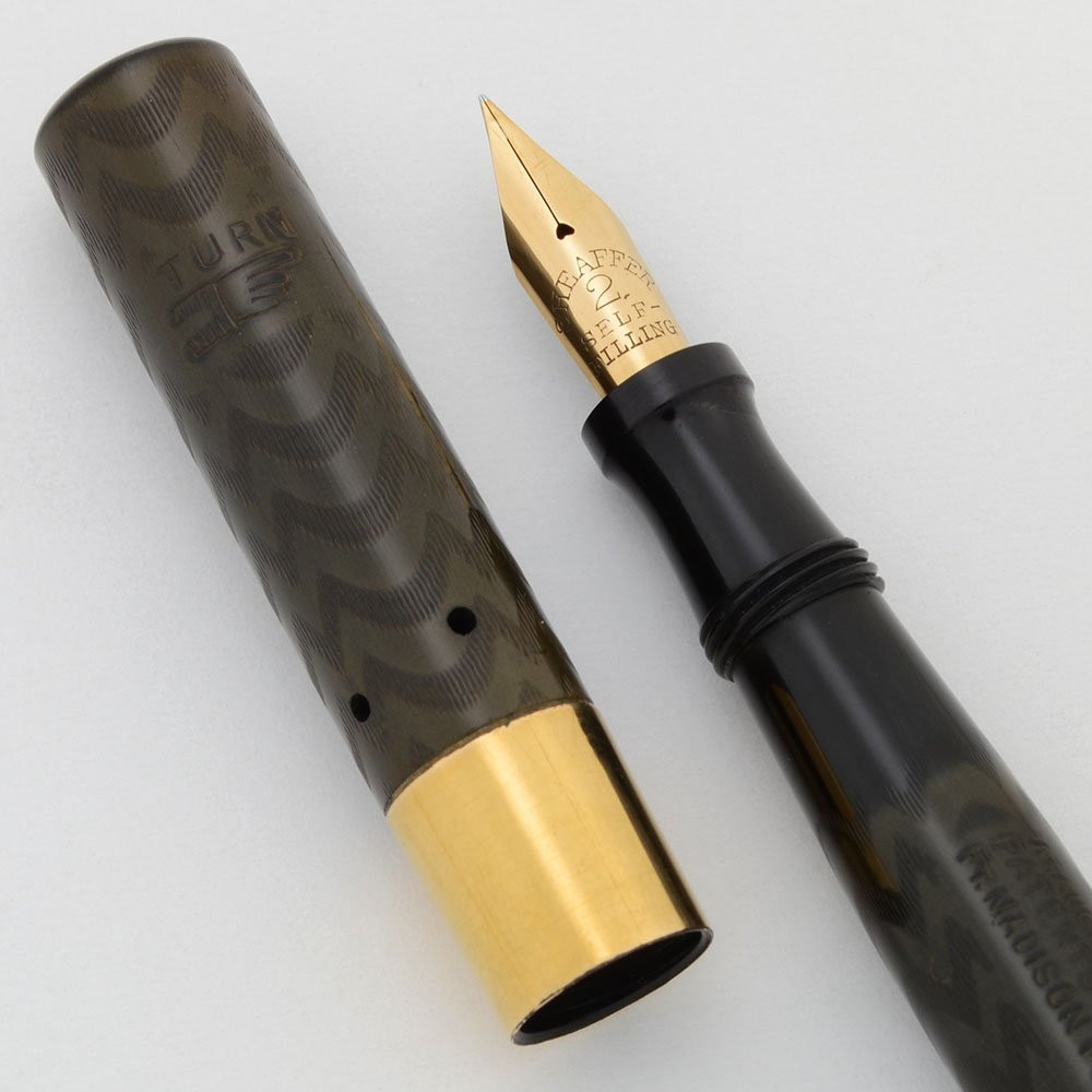 Sheaffer Flat Top Self Filling  #31 (1910s) - BCHR, Extra Fine Full Flex Nib (Excellent ++, Restored)