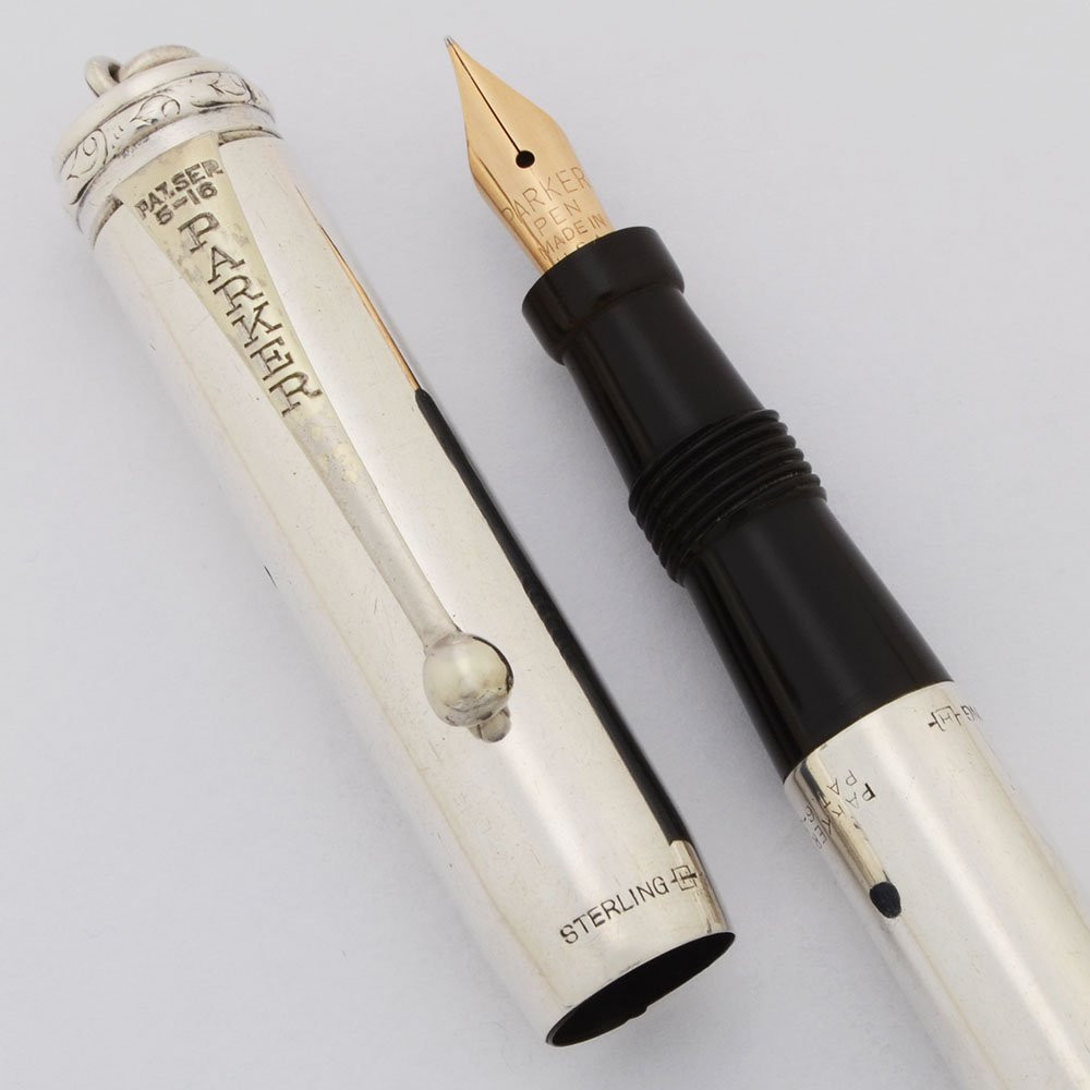 Parker Jack Knife Lucky Curve 95s Fountain Pen (1910s) - Smooth