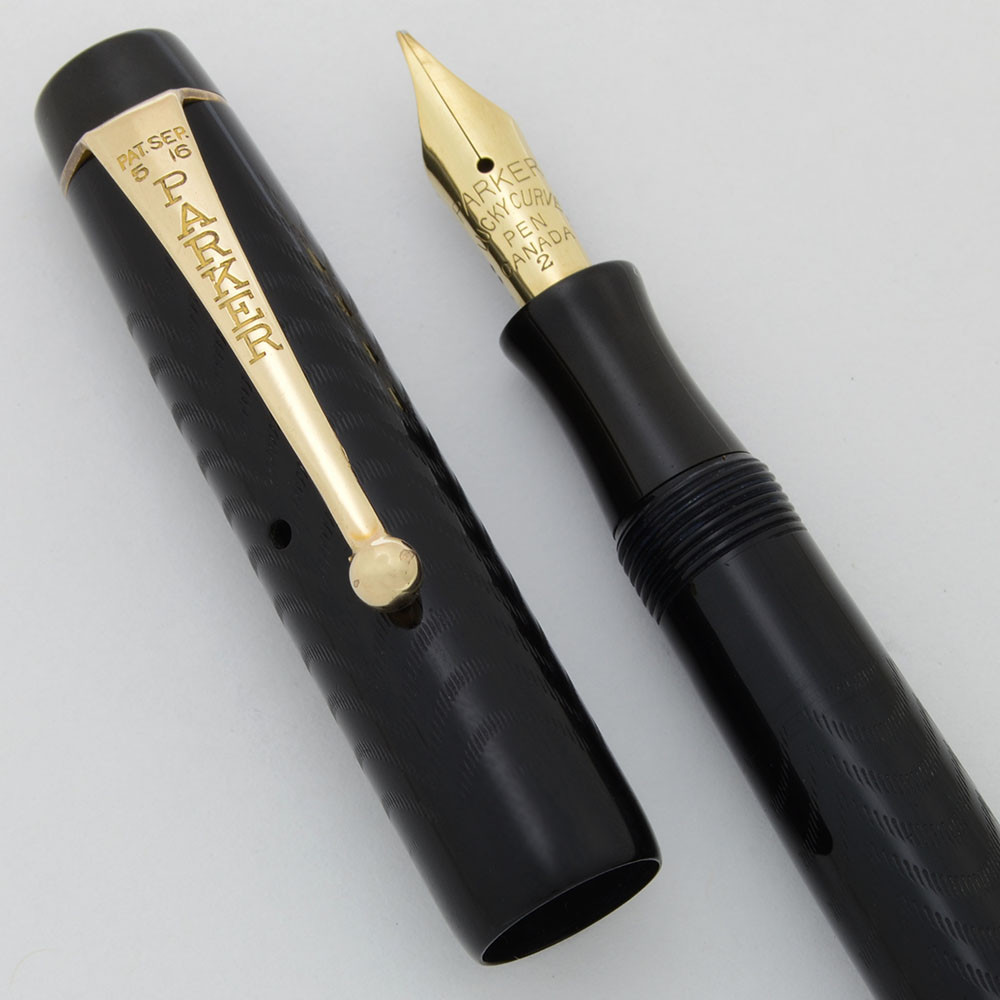 parker lucky curve 万年筆 Parker Lucky Curve (1930s) Fountain Pen (Canada) - Clip, Slim
