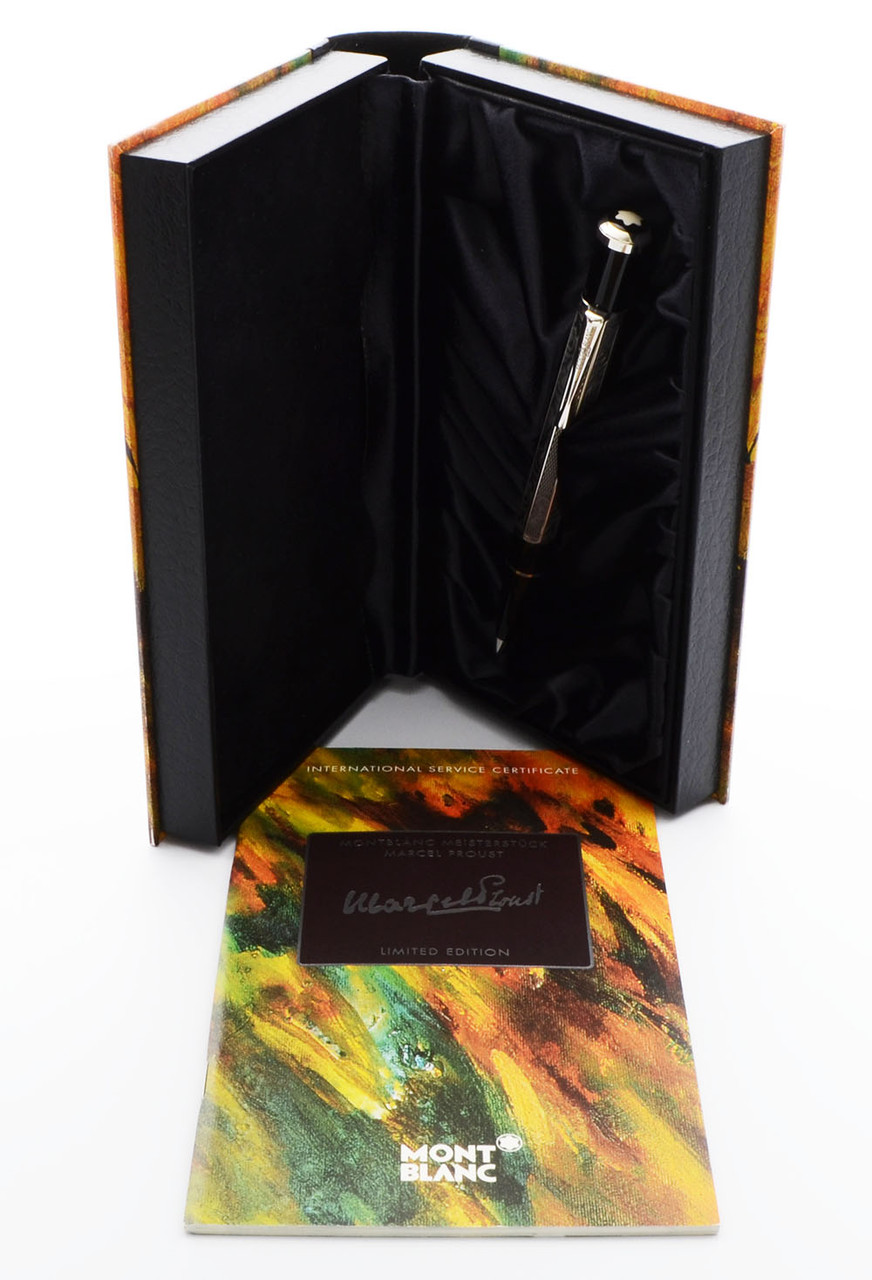 Montblanc Writers Edition Ballpoint Pen (1999) - Marcel Proust, Sterling Silver  (Near Mint in Box, Works well)