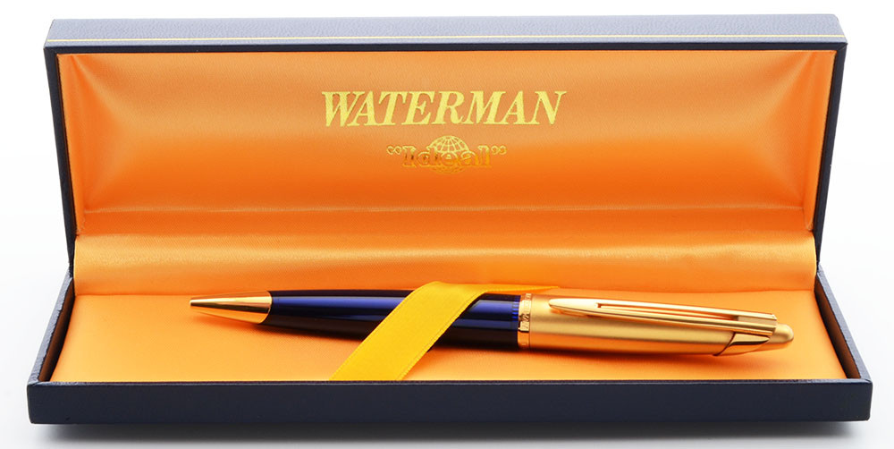WATERMAN Edson Sapphire Blue ボールペン Waterman Edson Ballpoint Pen - Sapphire Blue (Near Mint in Box