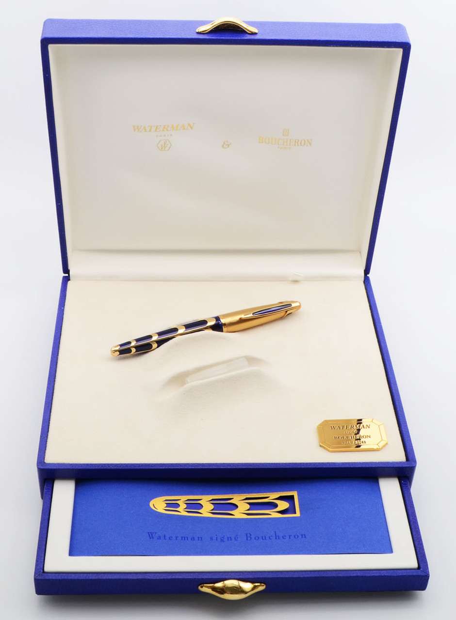 Waterman Edson Boucheron Limited Edition Fountain Pen - Blue and