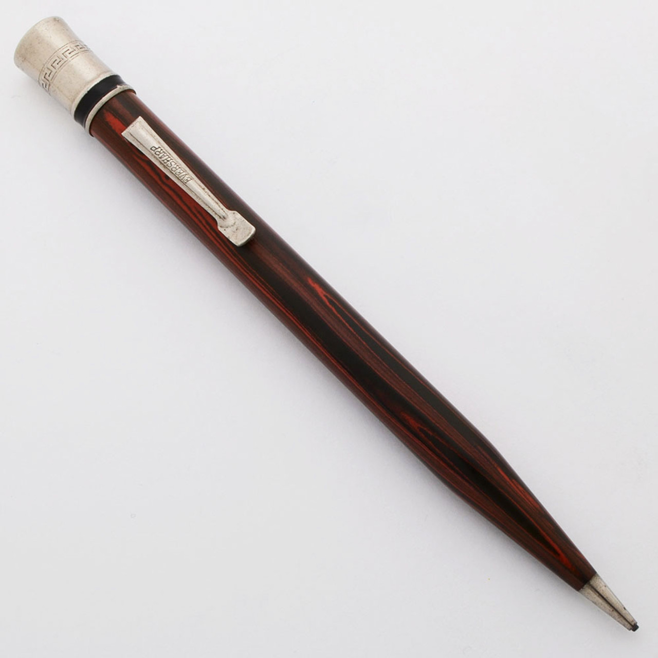 Eversharp Mechanical Pencil (1920s) - Red Woodgrain Hard Rubber, 1.1mm Lead (Excellent, Working Well)