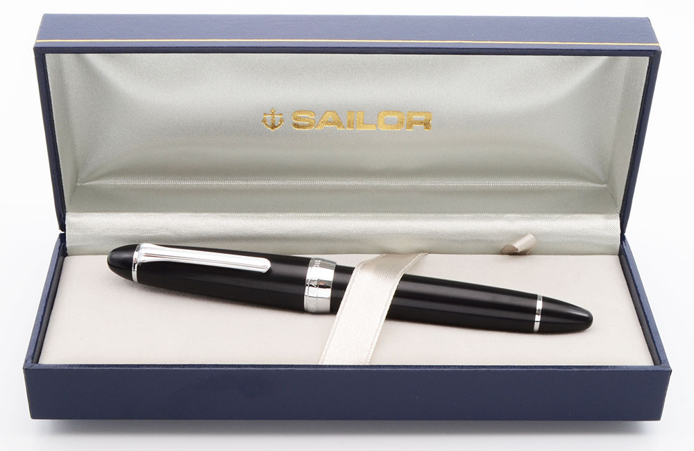 Sailor 1911L Fountain Pen - Matte Black, Large Size, Rhodium Trim