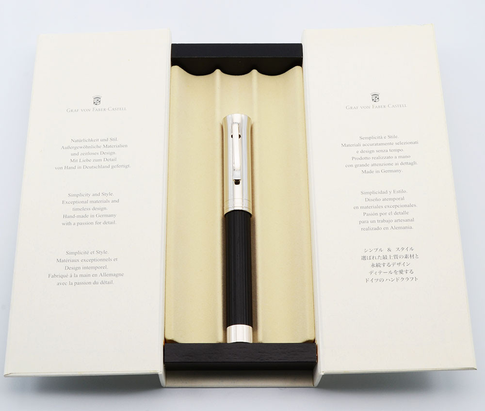 Graf von Faber-Castell Intuition Fountain Pen - Platino Ebony Wood