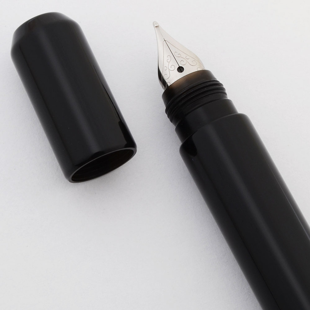 Franklin-Christoph Leather Pen Case - 3 Pens - Black