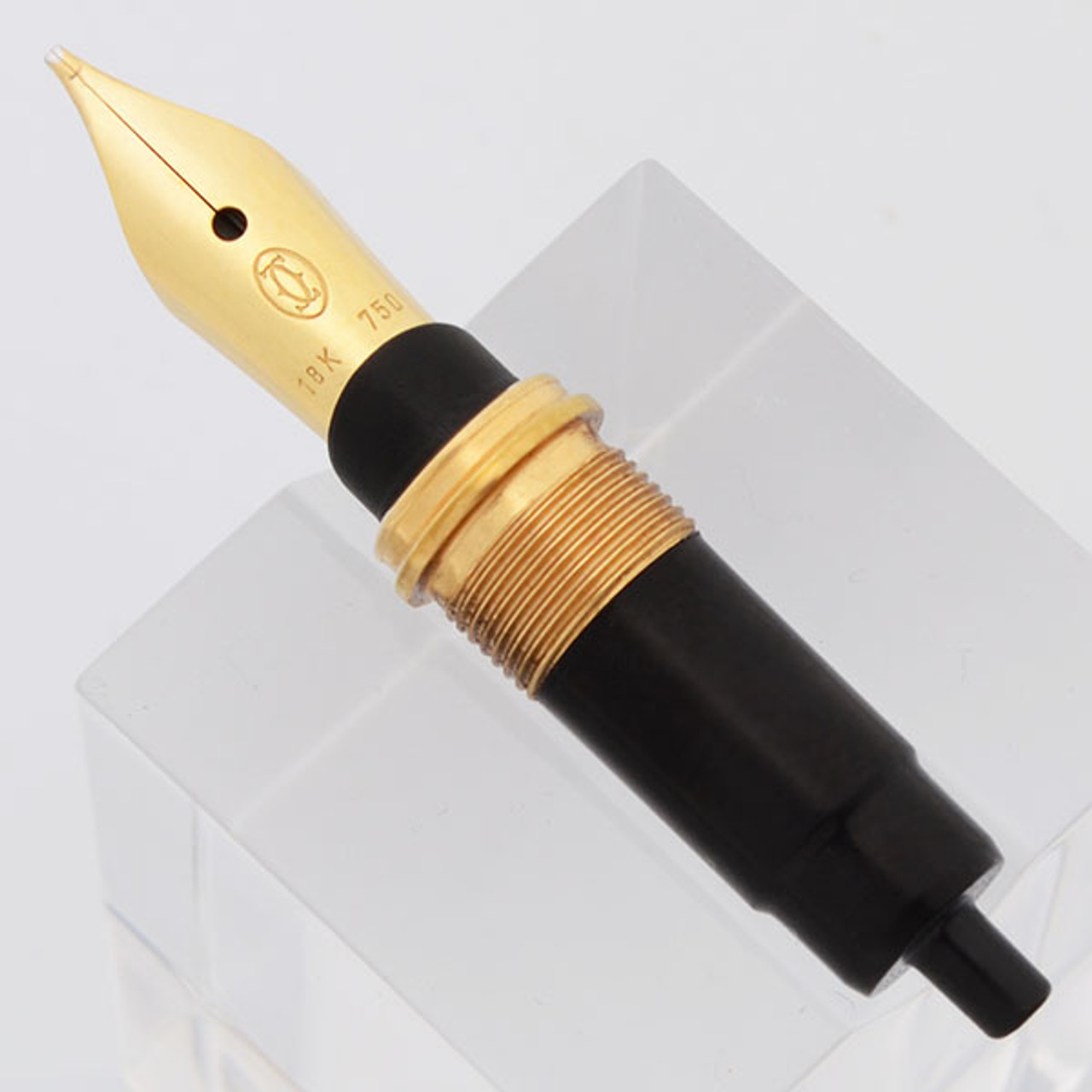 Cartier 18k Nib Unit (1970s-80s) - Small, Medium Cursive