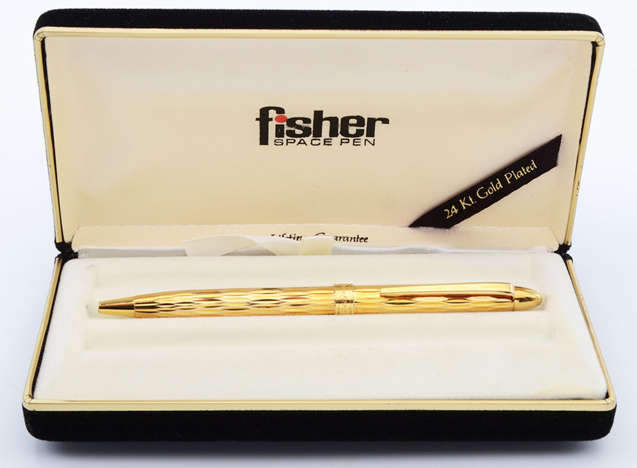 Fisher Space Pen (W. Germany) - 24k Gold Plated (Near Mint in Box, Works Well)