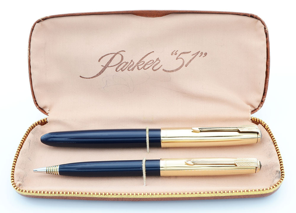 Parker 51 Aerometric Fountain Pen Pencil Set (1951, Canada