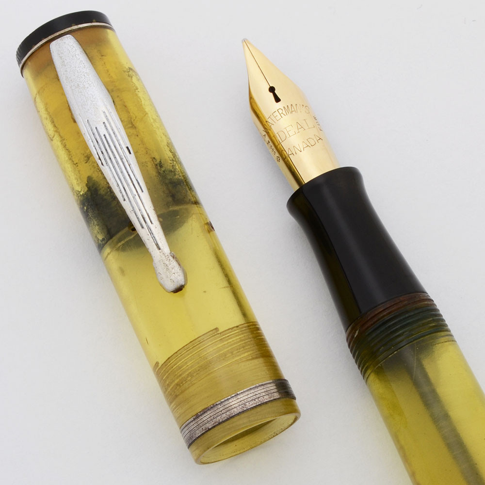 Waterman ink-vue 万年筆 ヴィンテージ 30年代 IDEAL Waterman Ink-Vue Demonstrator Fountain Pen (1930s, Canada) - Rare