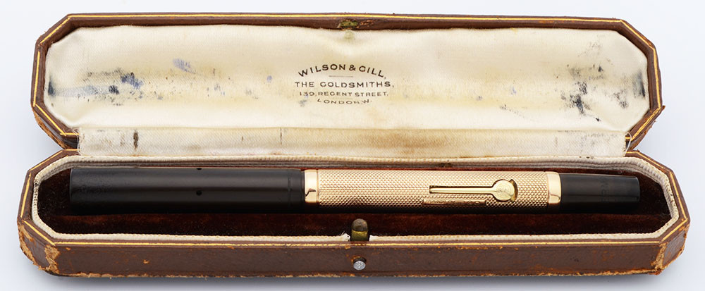 Waterman 52 1/2 Fountain Pen (1925, UK) - BHR w/9k Gold Textured