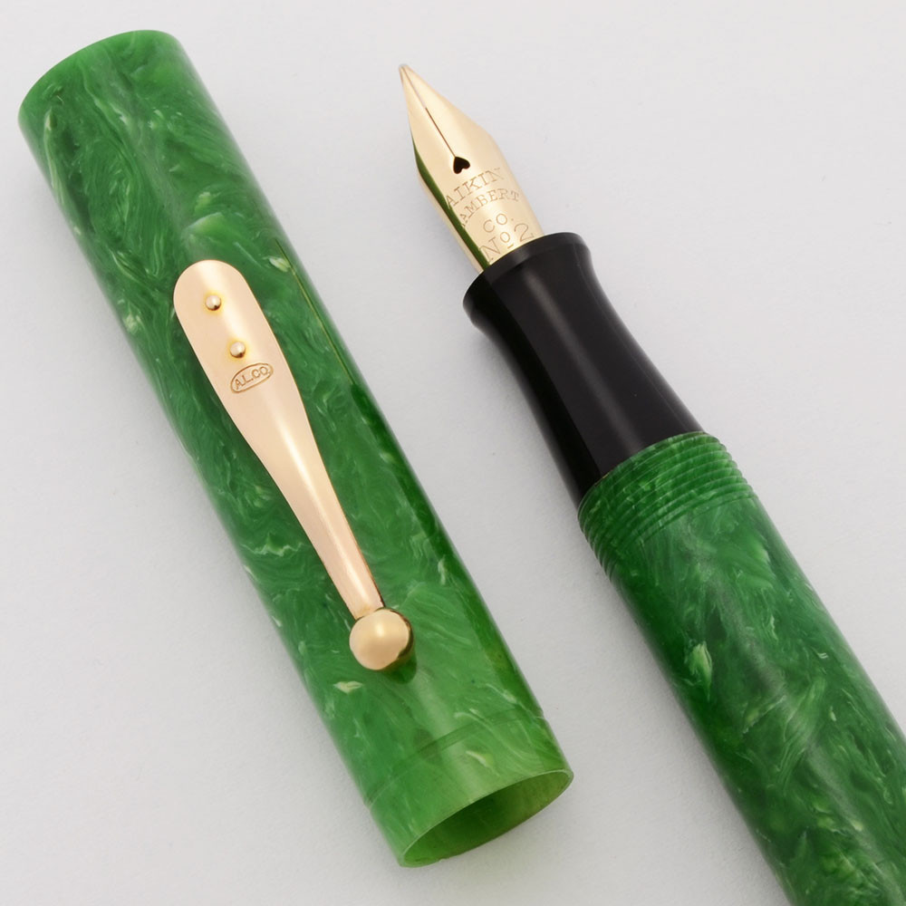Aiken Lambert Mercantile (1930s) - Jade Green Celluloid, Lever