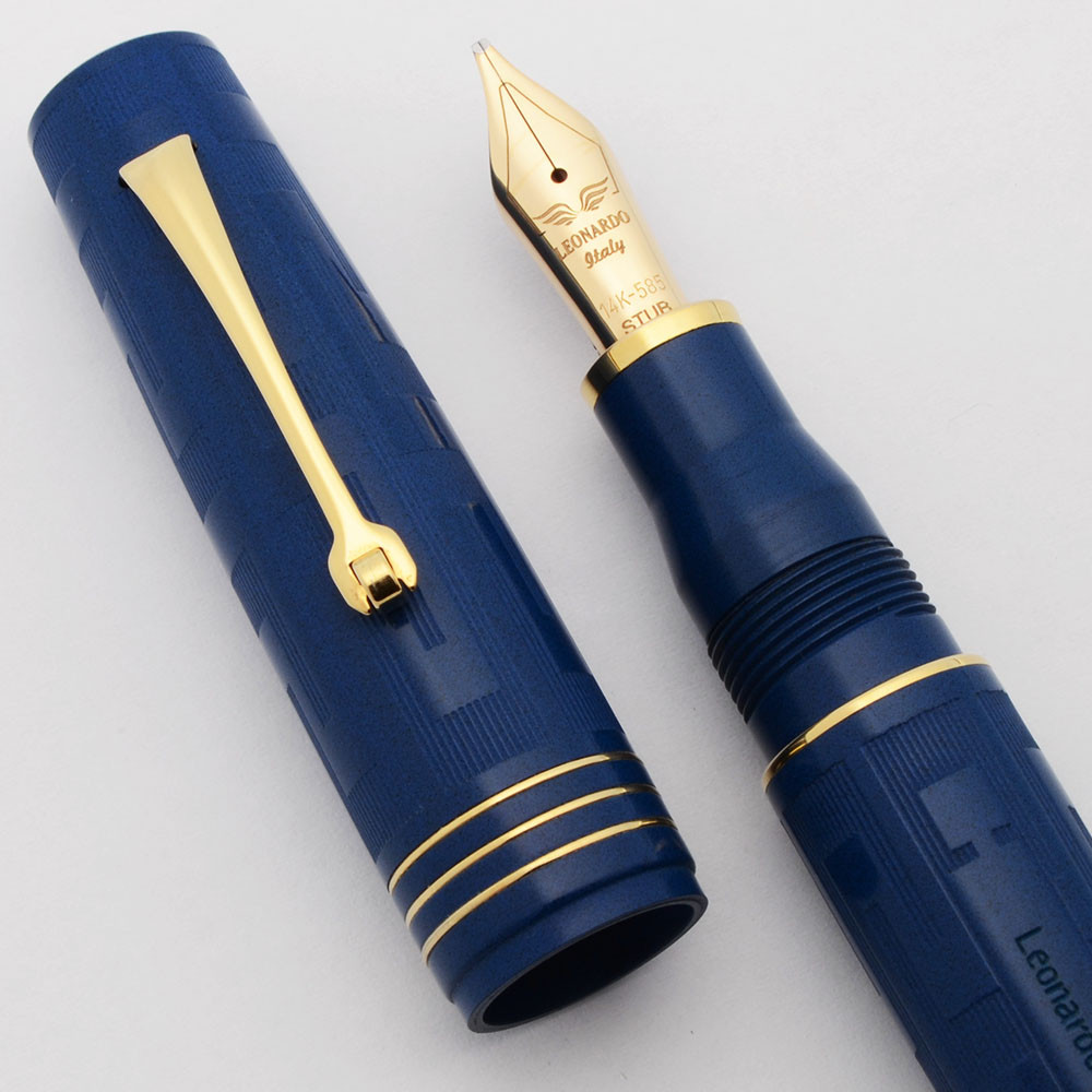 Leonardo Momento Zero Grande Art Déco Leonardo Momento Zero Grande LE Art Deco Fountain Pen - Cobalt