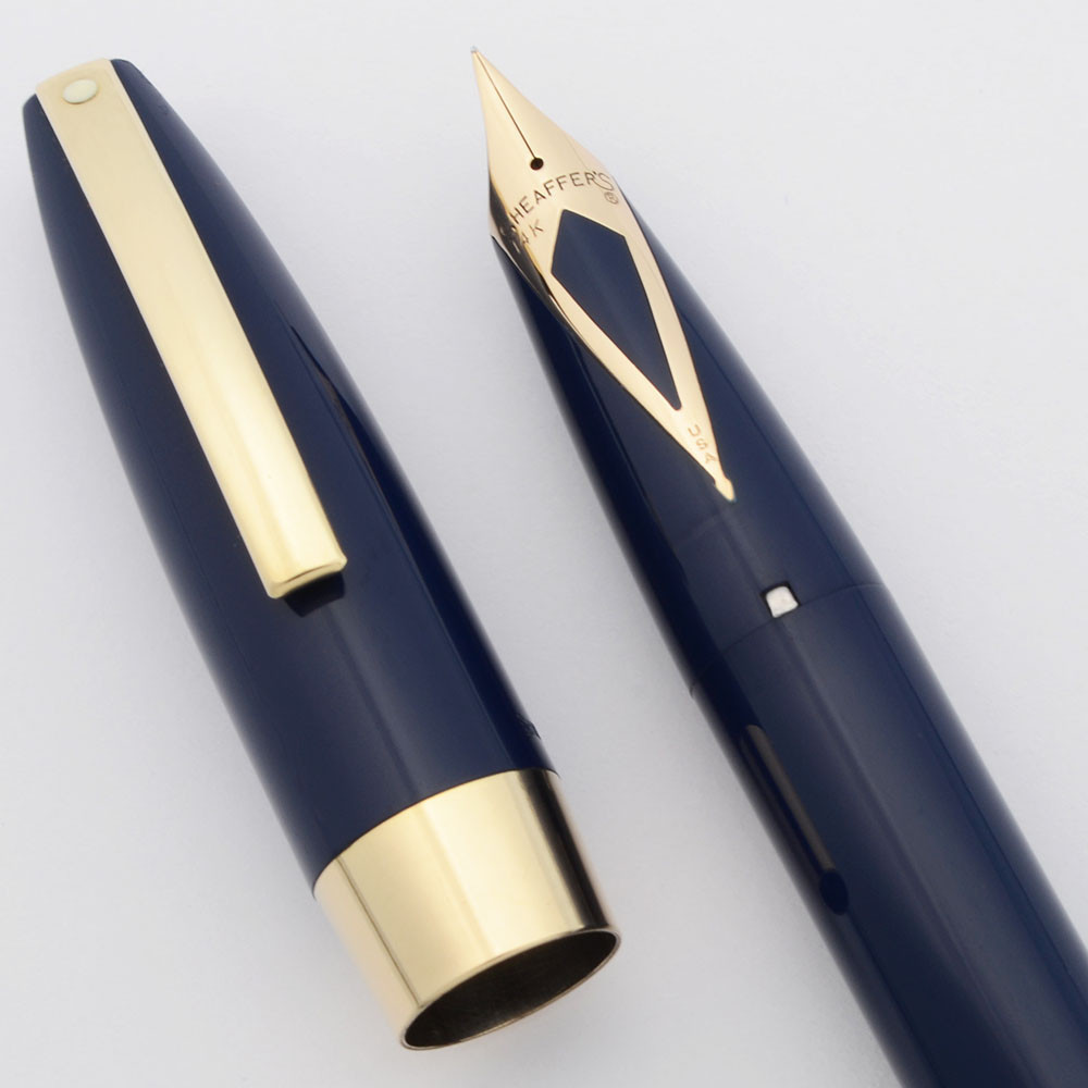 Sheaffer PFM III Fountain Pen (1960s) - Blue with Gold Trim