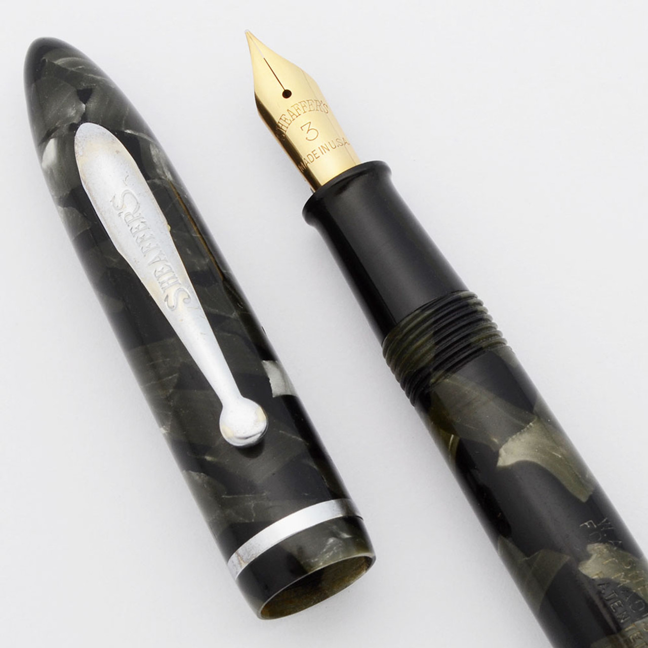 Sheaffer Balance #3 Fountain Pen - Junior-Size, Grey Pearl