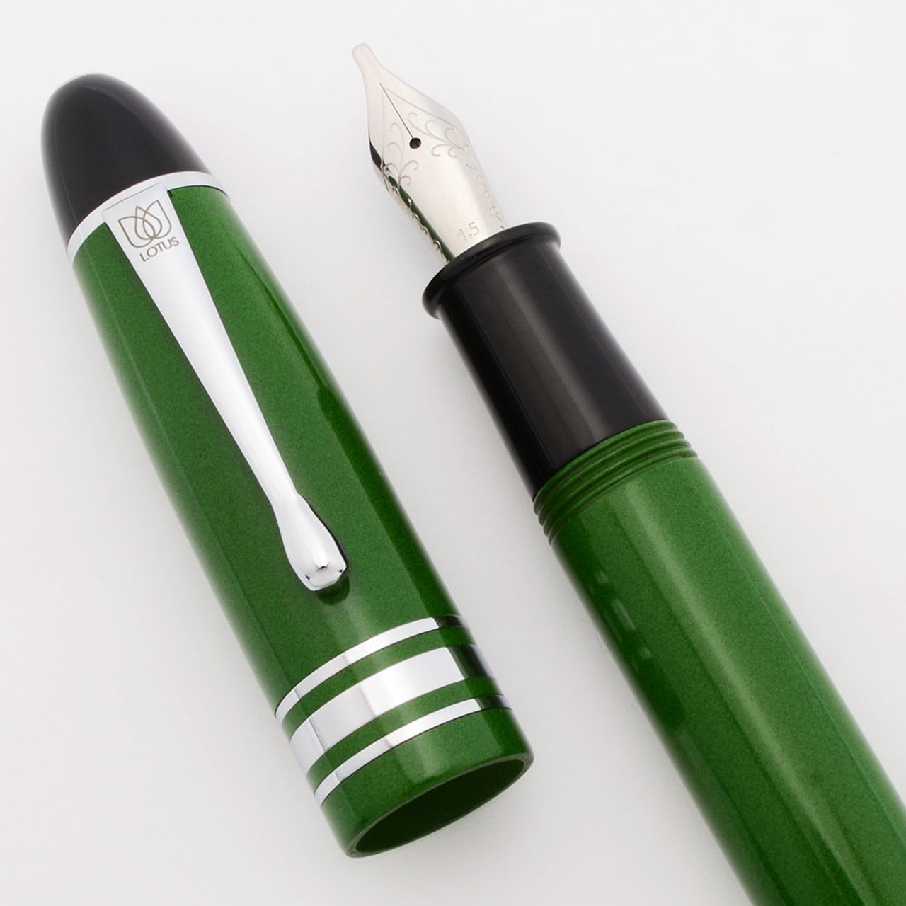 Lotus Pens "Everest" Oversize Fountain Pen - Nikko Ebonite, JoWo #6 nibs (New in Box)